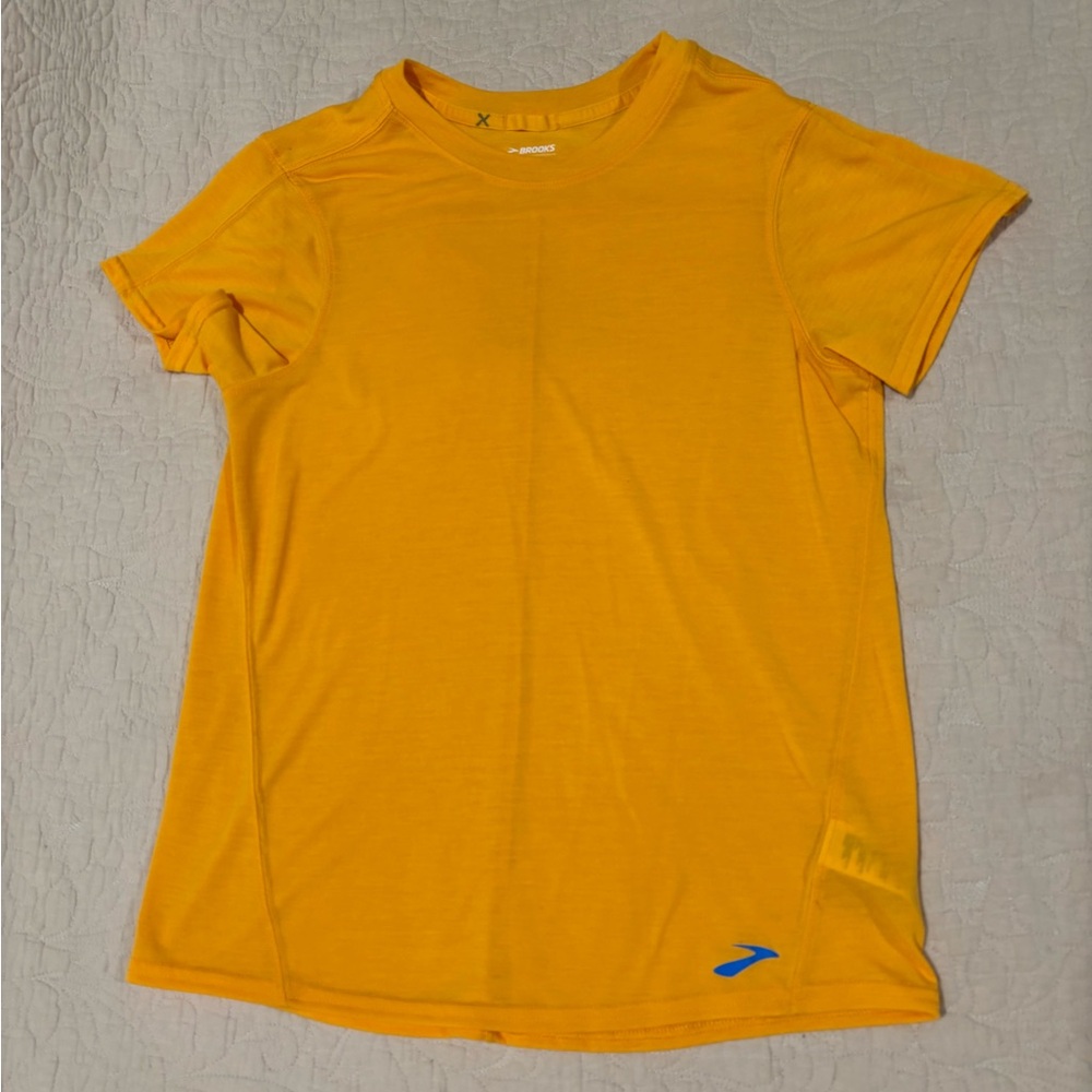 Brooks Yellow Athletic T-Shirt